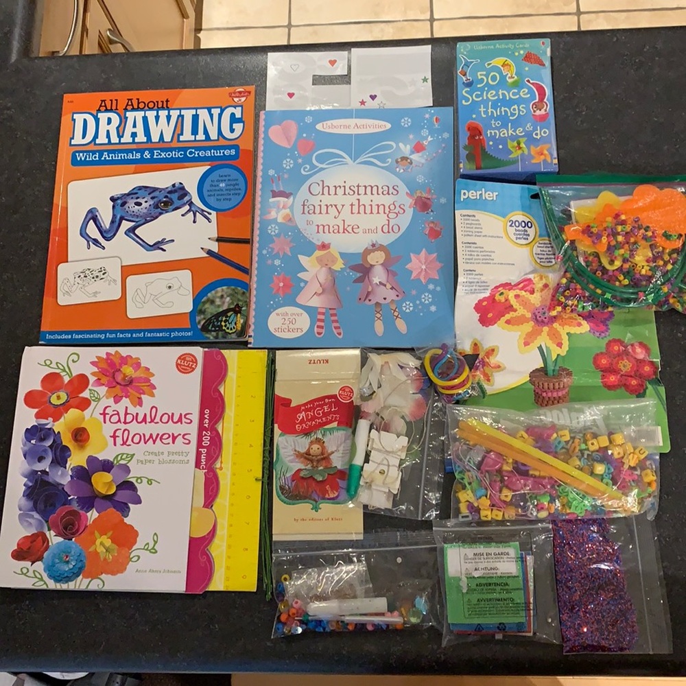 Arts & Craft bundle- Flowers, Angels, Jewelry, Fairy, Science things & Creatures